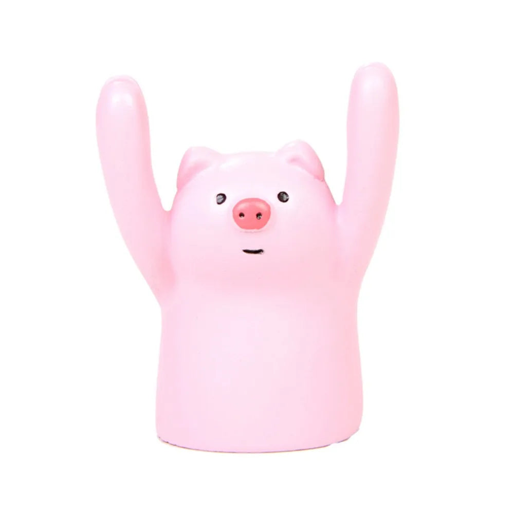Decorations Creative Cartoon Card Holder Cute Resin Cartoon Style Korean Stationery Office Desk Organizer Mini Display Stand