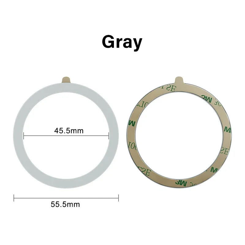 Colourful Silicone MagSafe Metal Ring Universal Sticker Support Wireless Charger Magnetic Patch Sheet for IPhone 12-17 Series