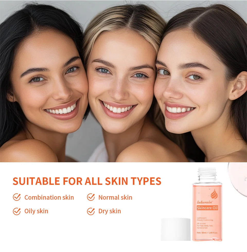 Bio Skincare Body Oil Face Body Moisturizer Improve Hair Health Fade Scars Vitamin A Vitamin E Oil Exfoliate Skin Care