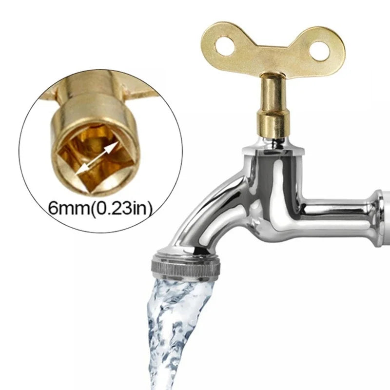 10/5/1pcs Plumbing Hole Tap Key Tap Square Radiator Valve