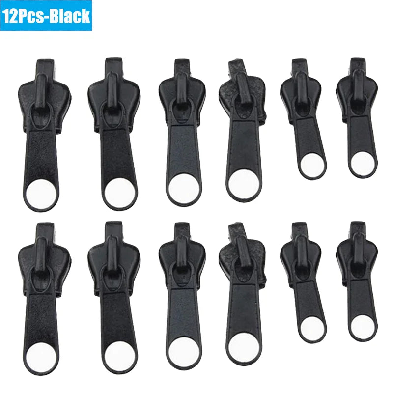 6/36pcs Fix Zip Puller Universal Instant Zippers Fix Zipper Repair Kit Replacement Zipper Pull Slider For DIY Sew Accessories