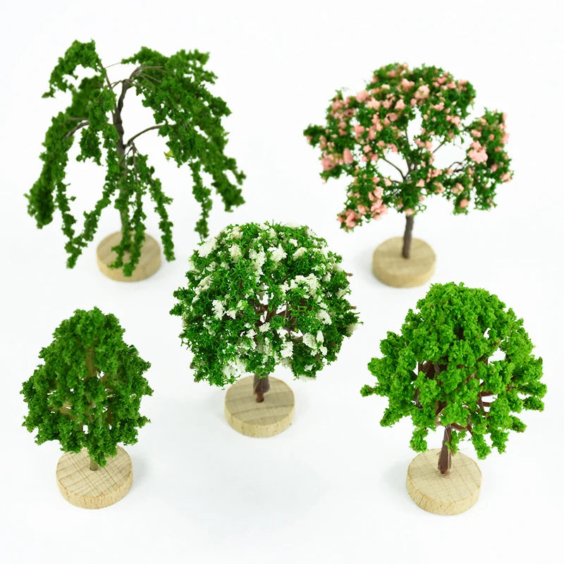 Mini Tree Model Fairy Garden Dollhouse Decorations Miniatures Micro