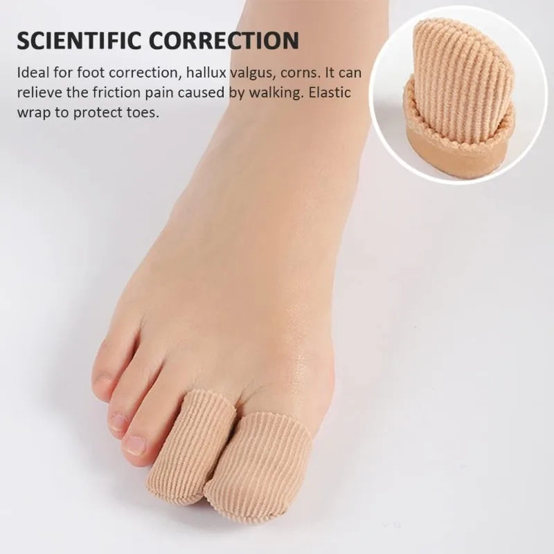 2/5pcs Gel Toe Guard for Big Toes Soft Fabric Breathable Toe Protectors Anti-friction Big Toe Guard for Men and Women