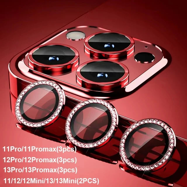 Glitter Diamond Rhinestone Camera Lens Protector for Iphone