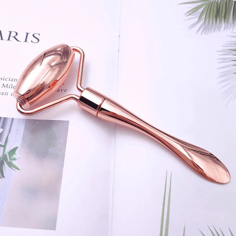 Stainless Steel Pointed Roller Spatula Massage Ball Stone Face Roller Massager To Improve Neck Facial Beauty Skin Care Tool