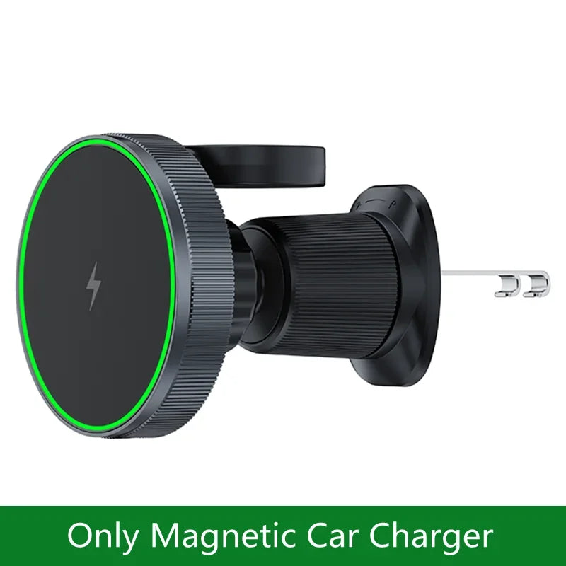 NEW 2 In 1 Magnetic Car Wireless Charger for Apple Watch IWatch 8 7 6 iPhone 15 14 13 12 Pro Max Car Fast Charging Holder Mount