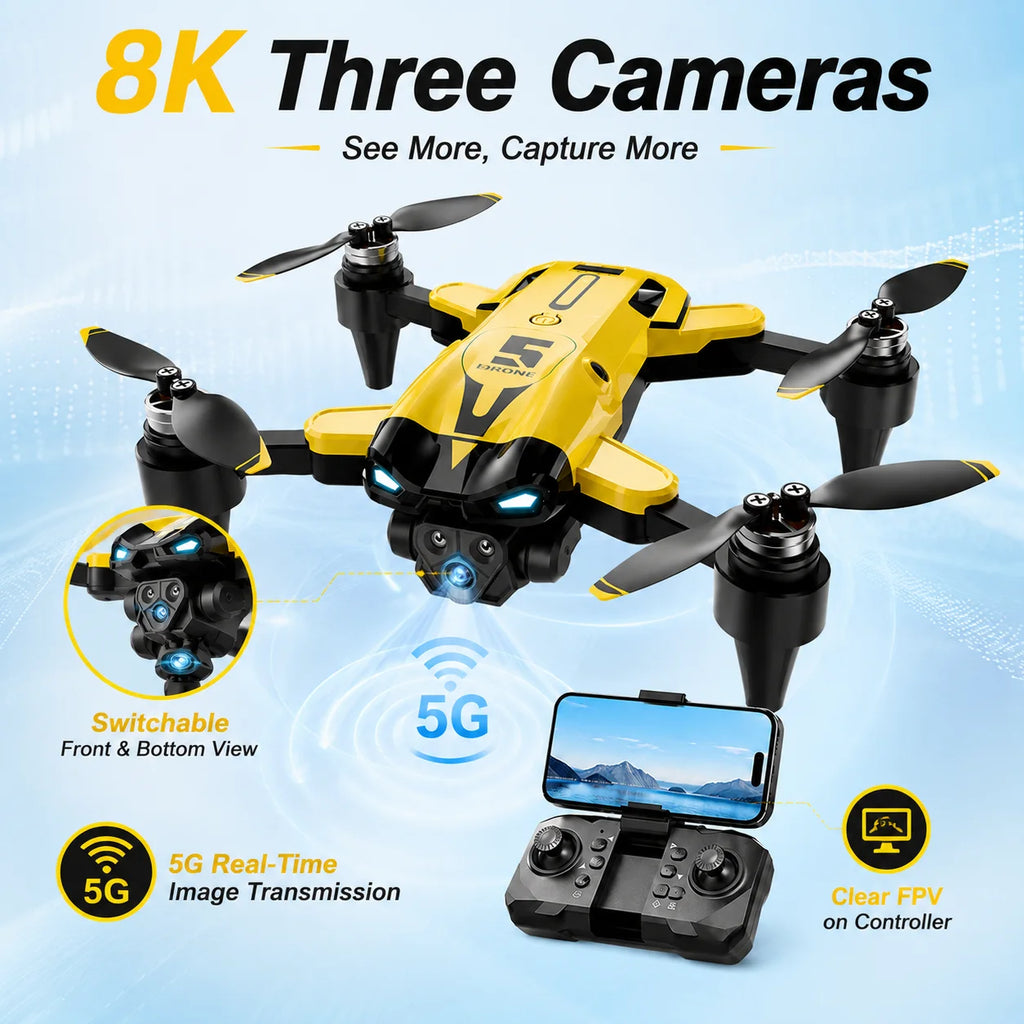 RC Drone Optical Flow Hover Smart Follow Waypoint Trajectory
