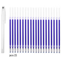 10-21pcs Heat Erasable Magic Marker Pen Fabric Pencil Temperature Disappearing Marker Pens Line Marking DIY Craft Sewing Parts