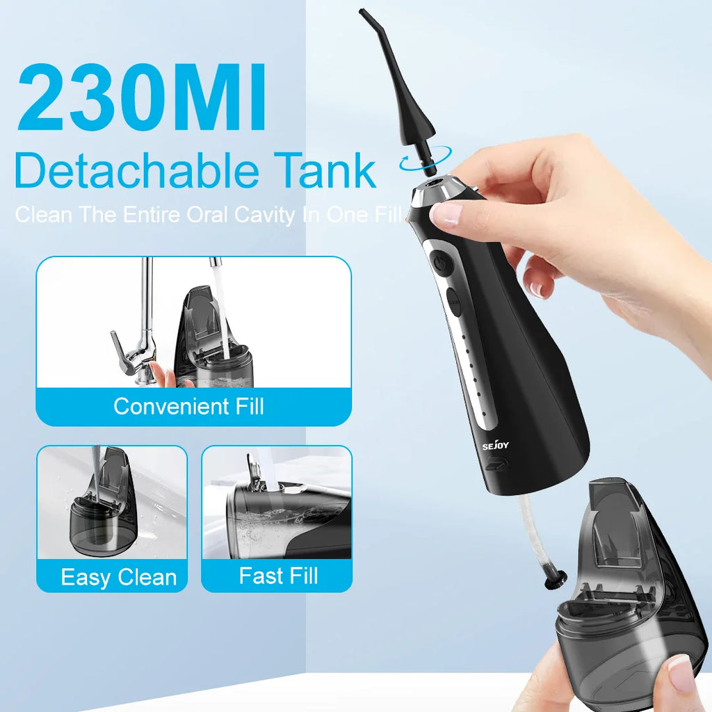 SEJOY Water Flosser Irrigator Dental Teeth Whitening strips Portable