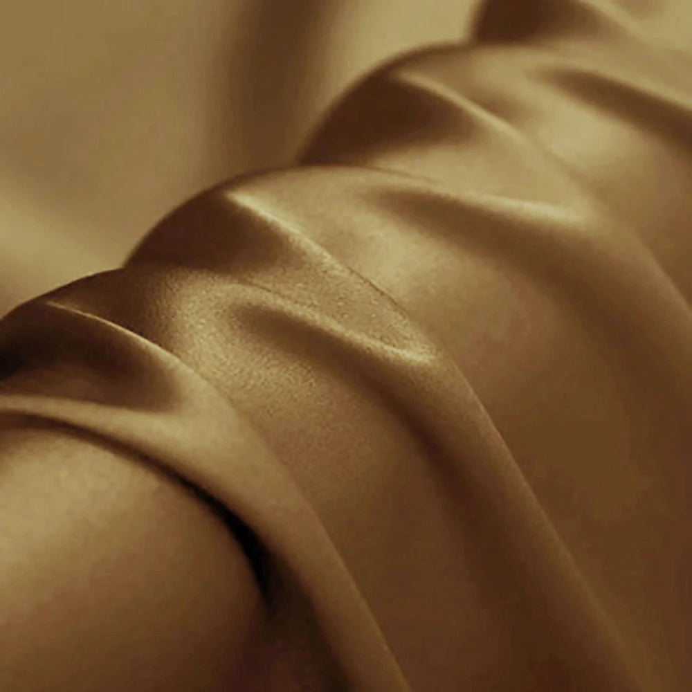 CISULI Pure Silk Stretch Satin Fabric,16momme,Width 140cm,Silk Lycra,Shirt and Dress Cloth Material
