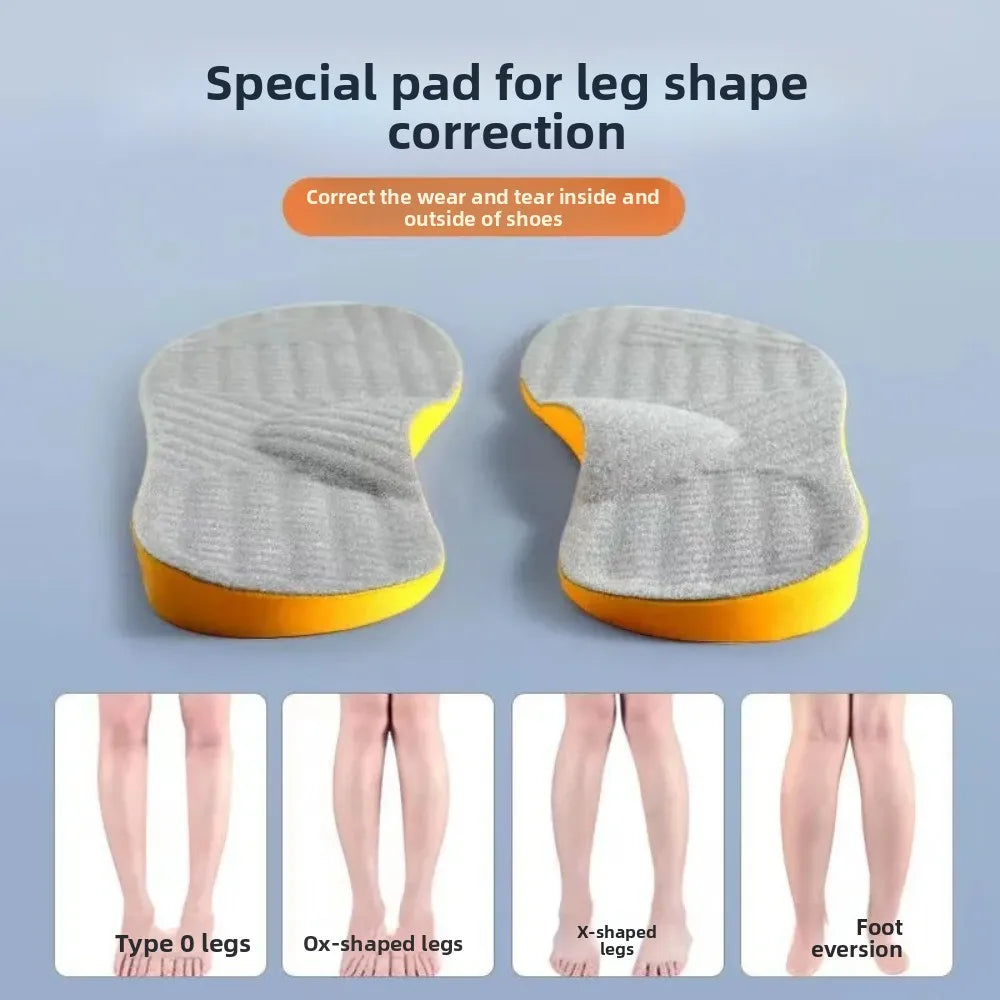 Insoles Unisex Orthopedic Insoles-Effective for Leg Shape Correction Overpronation/Supination Flat Feet O-Leg X-Leg&Arch Support