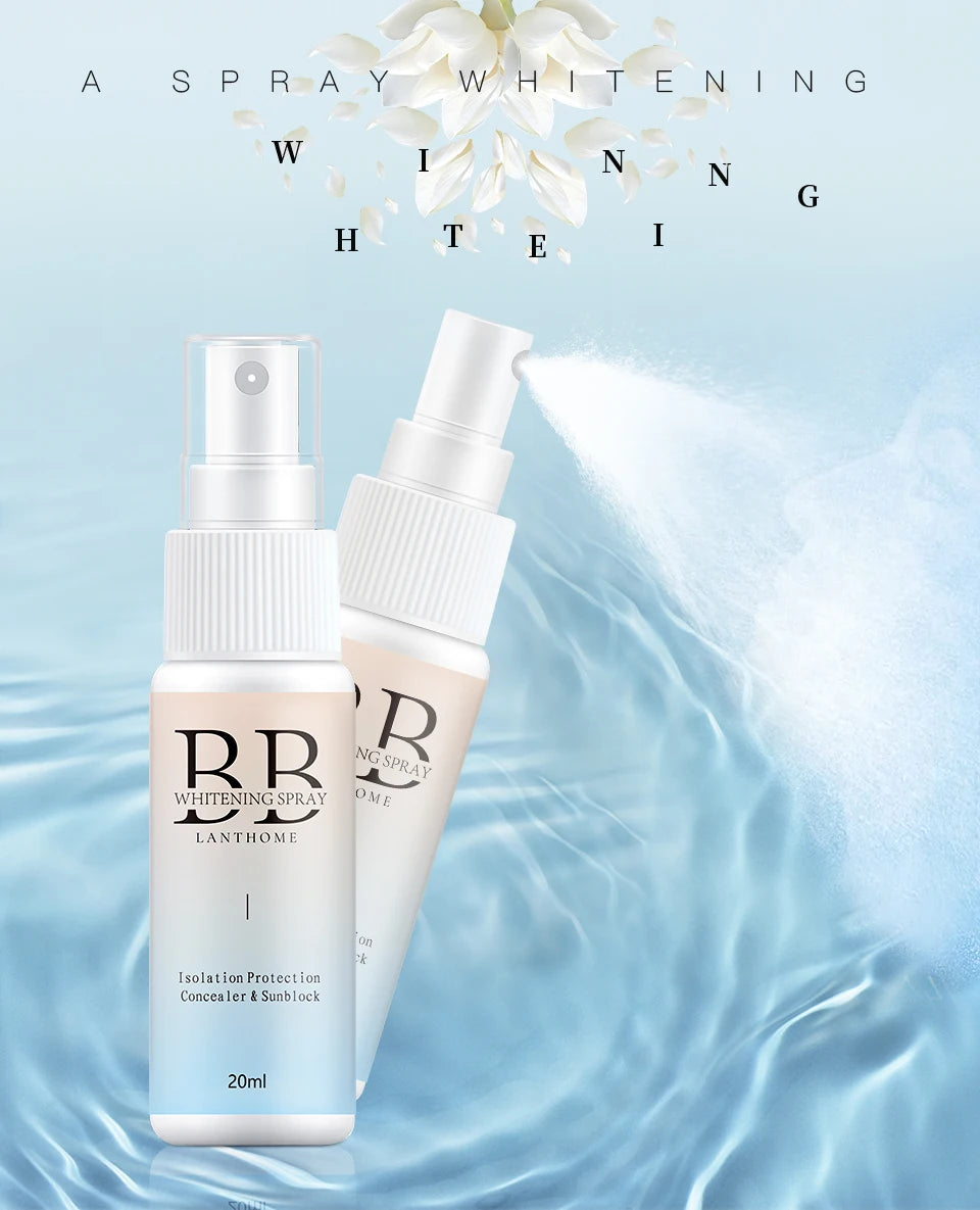 20ML BB Whitening Spray Skin Brightening Moisturizing BB Cream Face Foundation Nourishing Skin Care Beauty Cosmetics