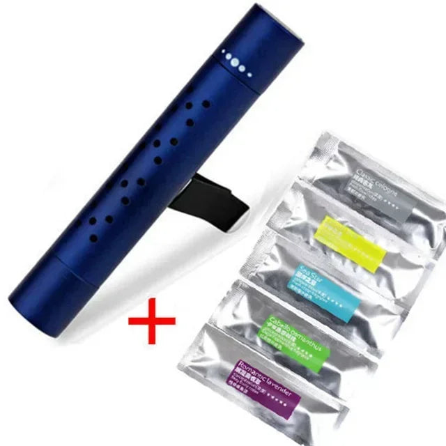 Car Fragrance Custom Vent Clip Cylindrical Essential Oil Car Diffuser Vent Clip with 1/10 Refill Sticks for Auto Office Kitchen