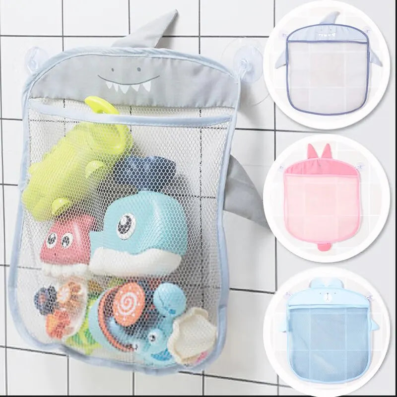 Quick-Dry Mesh Baby Bath Toy Organizer Bag