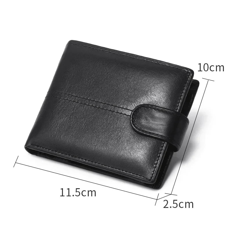 Rfid Leather Mens Wallet with Coin Pocket Designer Dollar Mens Leather Wallet with Rfid