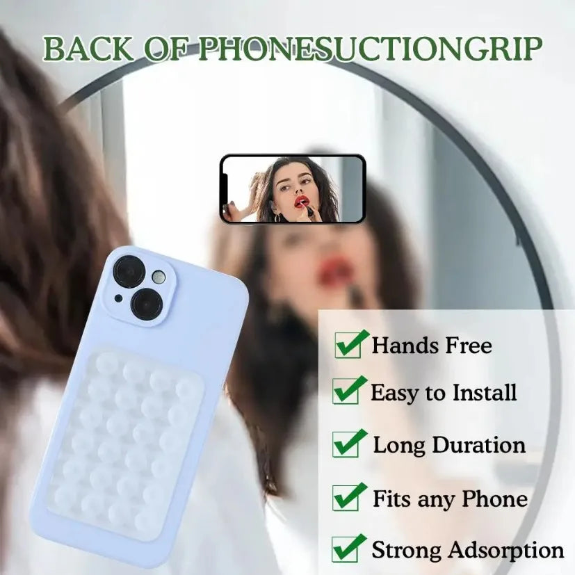 Silicone Suction Phone Holder Mat, Wall Stand