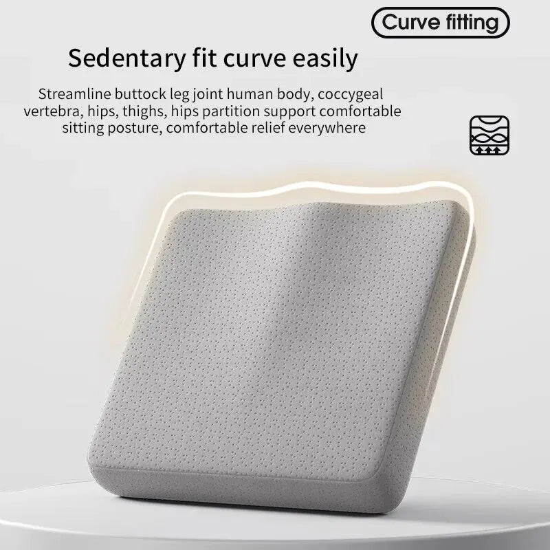 Ergonomic Memory Cotton Office Cushion Hemorrhoid Cushion Chair Cushion A Sitting Artifact Butt Pad