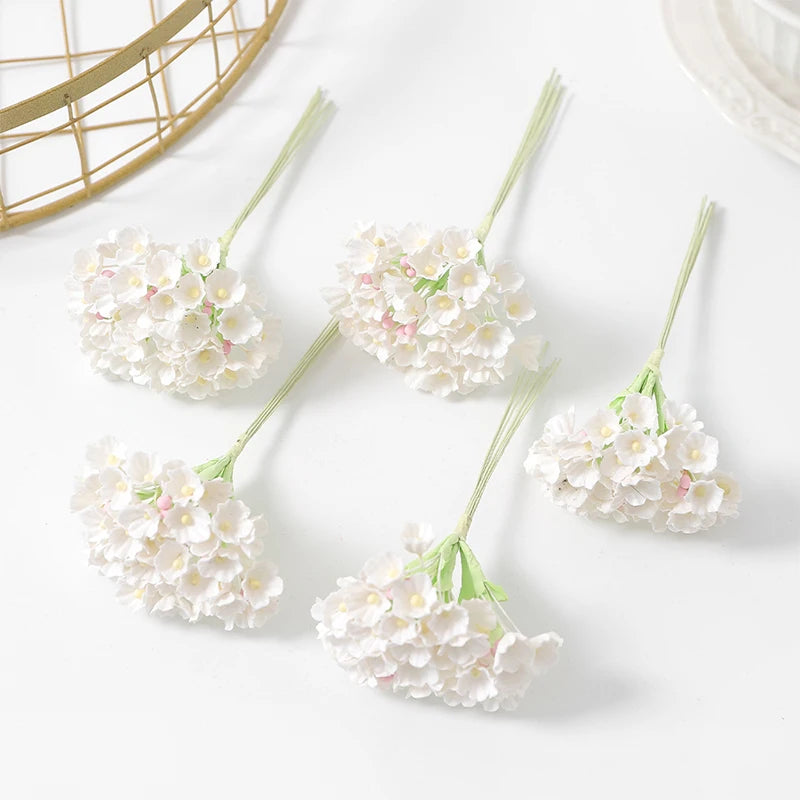1/3/5Pcs Artificial Flower Bouquet Silk 11cm Fake Flowers for  Home Decor Garden Wedding Decoration DIY Craft Gifts Accessories
