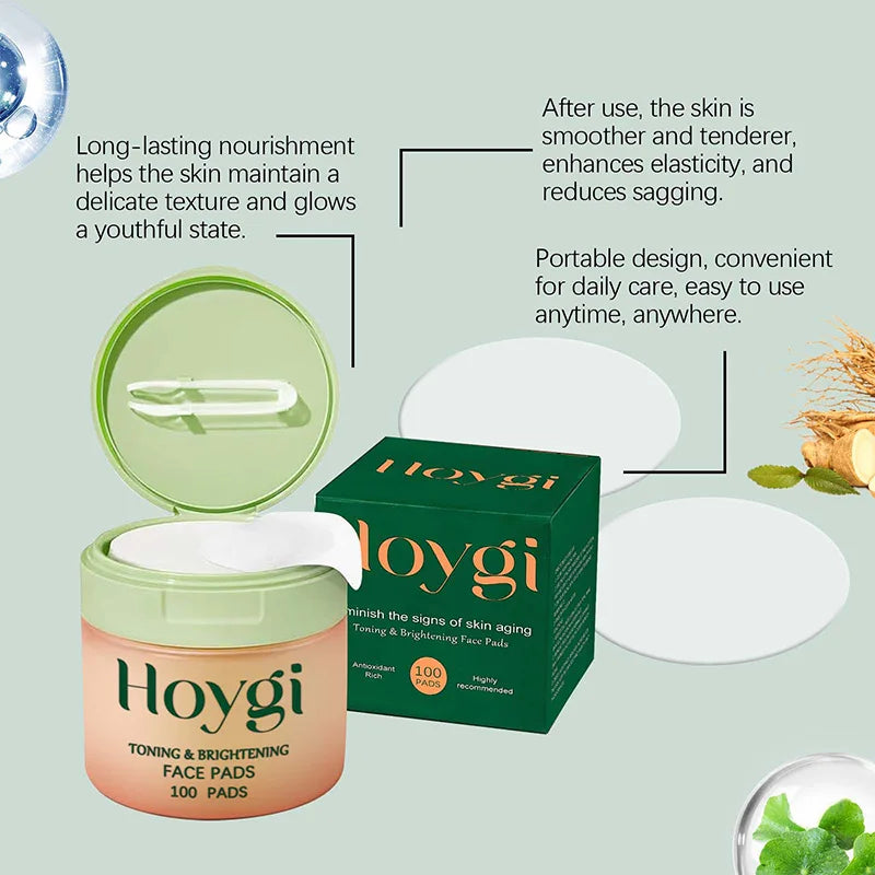 Korean Skin Care Cleansing Cotton Pads Centella Asiatica Niacinamide Peptide Daily Deep Hydrating Moisturizing Toner Cotton Pads