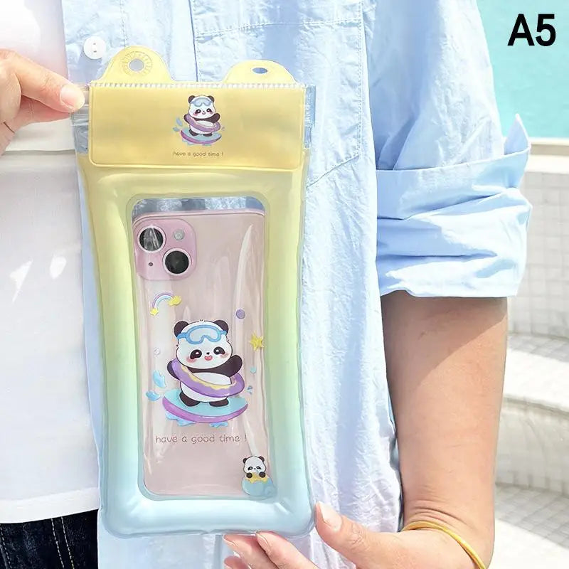 Universal Cartoon Waterproof Phone Case Pouch Swimming Underwater Photography