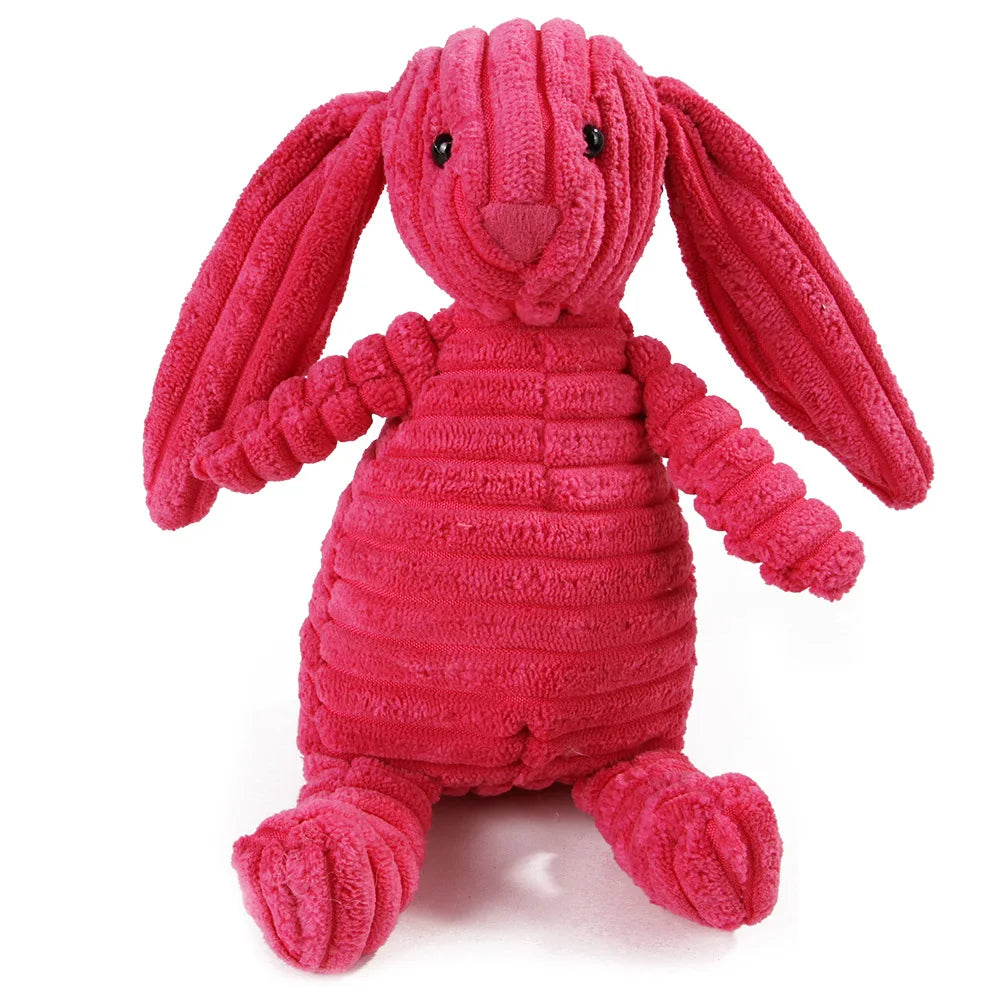Pet Dog Molar Toy Vent Training Corduroy Monkey Pig