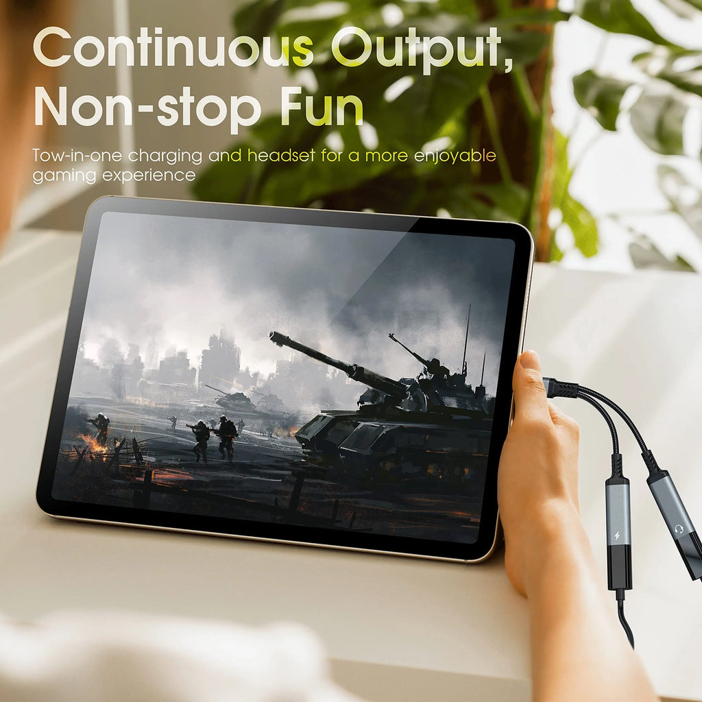 OTG 2 IN 1 USB C Splitter to Dual