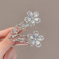 Y2K Girls Irregular Liquid Metal Hair Clip Butterfly Flower Cat