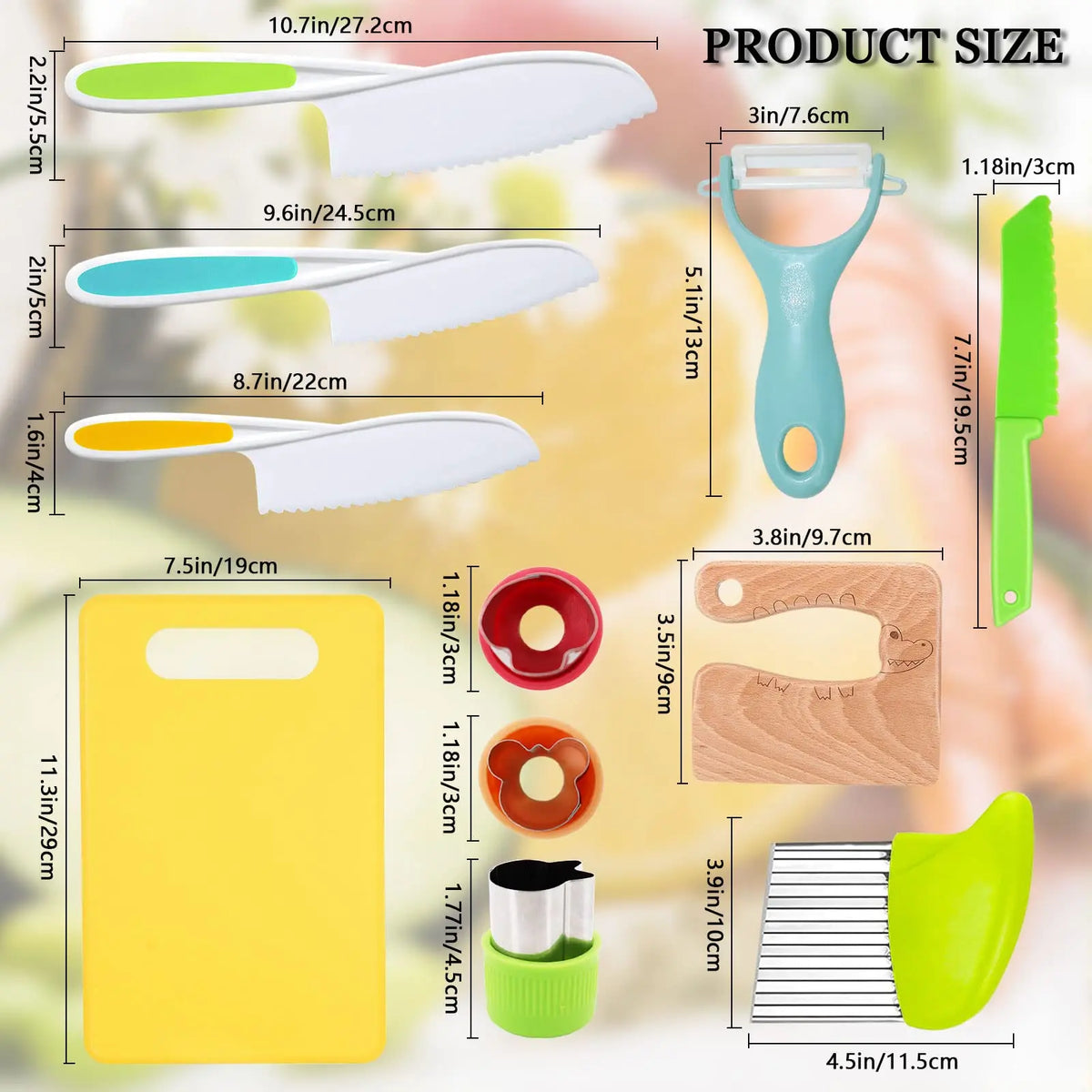 Kids Cooking Set Toys Montessori Kitchen Tools for Toddlers