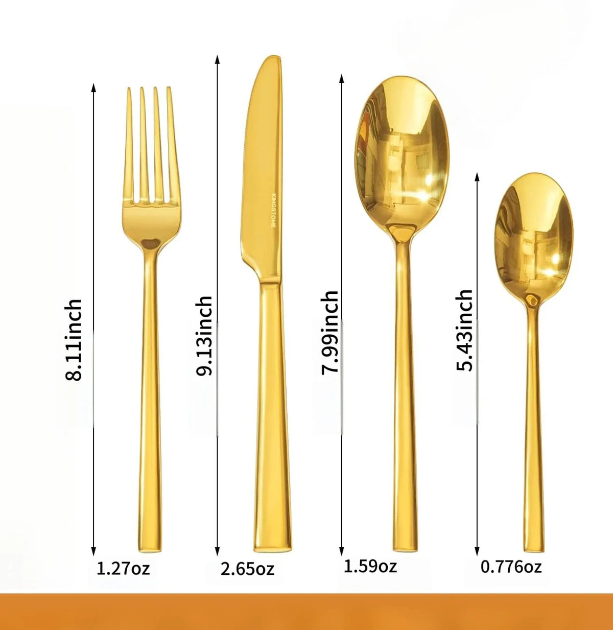 Flatware Cutlery Utensil Set Premium Stainless Steel,  for Kitchen, Home, Wedding, Party, Mirror Polished and Dishwasher Safe