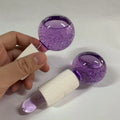 2PCS/pair Large Beauty Ice Hockey Energy Beauty Crystal Ball Facial Cooling Ice Globes Water Wave Face and Eye Massage Skin Care