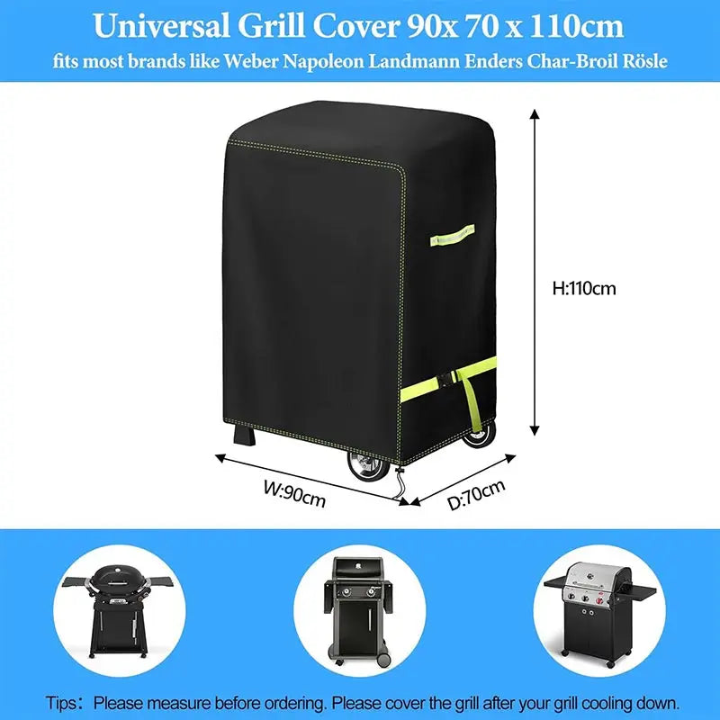 420D  Outdoor BBQ Cover,Marine Barbecue Stove Protective Hood,Lightweight And Portable,Dust BBQcover,Waterproof Barbecue Hood