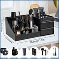 Men's Perfume & Cologne Organizer with Drawers - Countertop Cosmetic Storage Box Suitable for Skincare, Toiletries