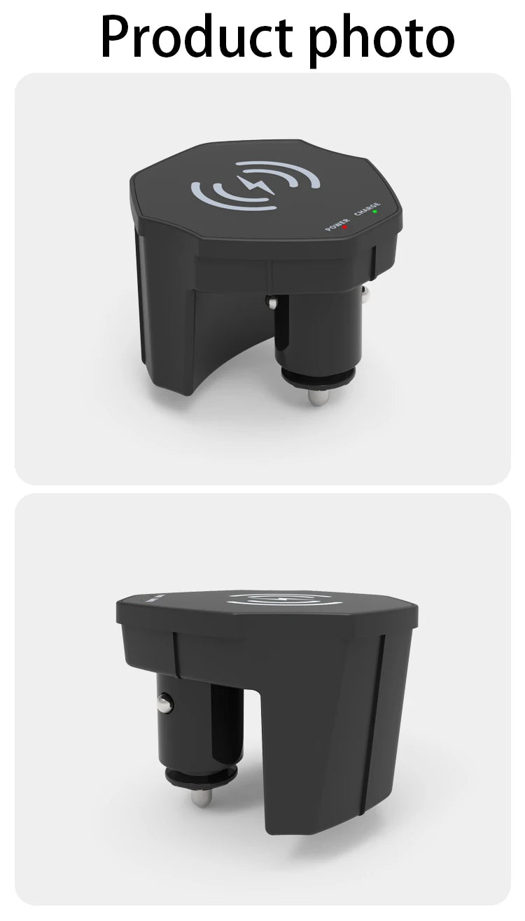 Wireless Charger For Audi A6 A7 S6 S7 C8  2019-2023 Cigarette Lighter Car Charger 15W Car Mobile Phone QI Fast Charging