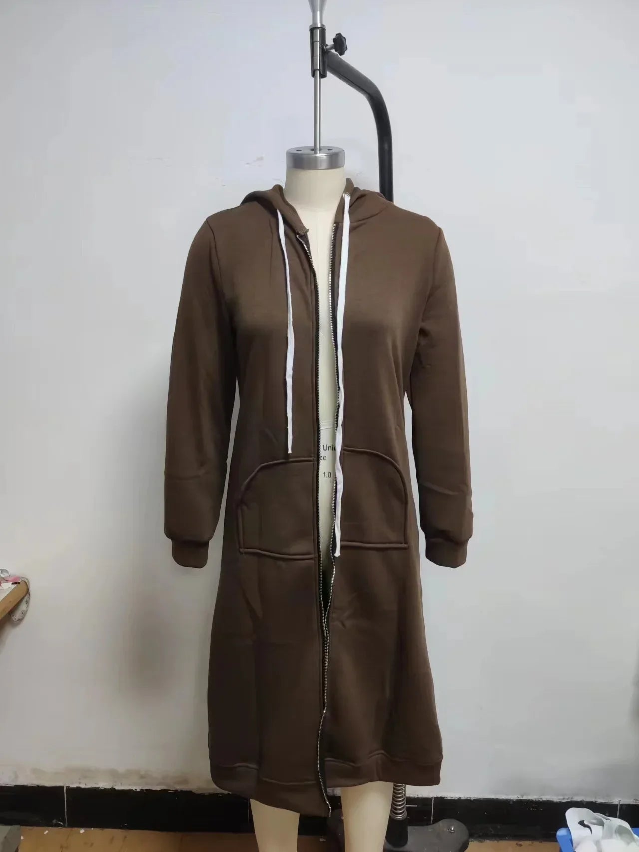 Autumn and Winter Hoodies for Women Casual Full Zip Up Hoodie Comfortable Womens Long Hoodies Fashion Sweatshirt with Pockets