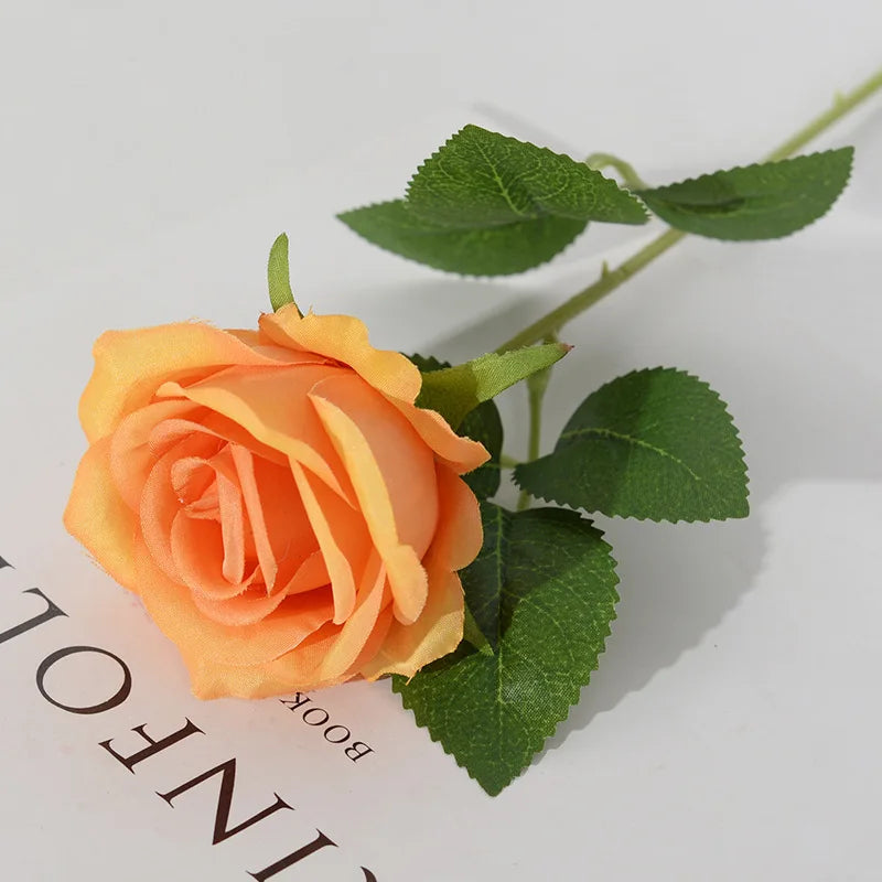 3/5/10/20pcs Silk Artificial Roses Flowers Bouquet Beautiful Fake Roses for Wedding Home Decor Fake Flowers Valentine's Day Gift