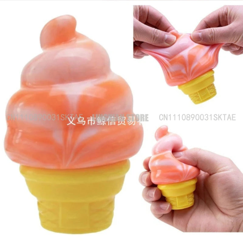 Ice Cream Shaped Decompression  Needoh Nice Cream Cone Surprise Stress Relief Squeeze Party Gifts Ornaments