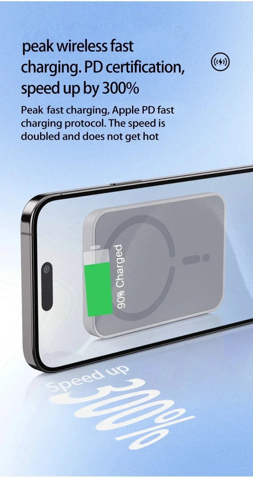 VIKEFON Car 15W Quick Wireless Charger Air Out Magnetic Phone Holder Stand For Magsafe iPhone 17-12 Pro Max Air Vent Charging