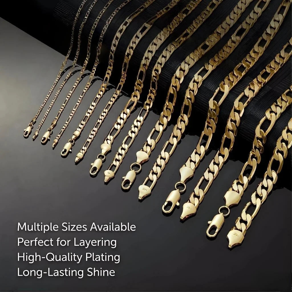 14K Gold Plated Cuban Link Chain Necklace
