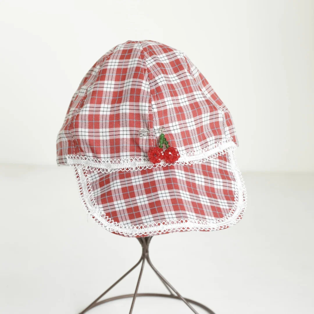 Pink Floral Women Baseball Hat Soft Cotton Embroidery Strawberry
