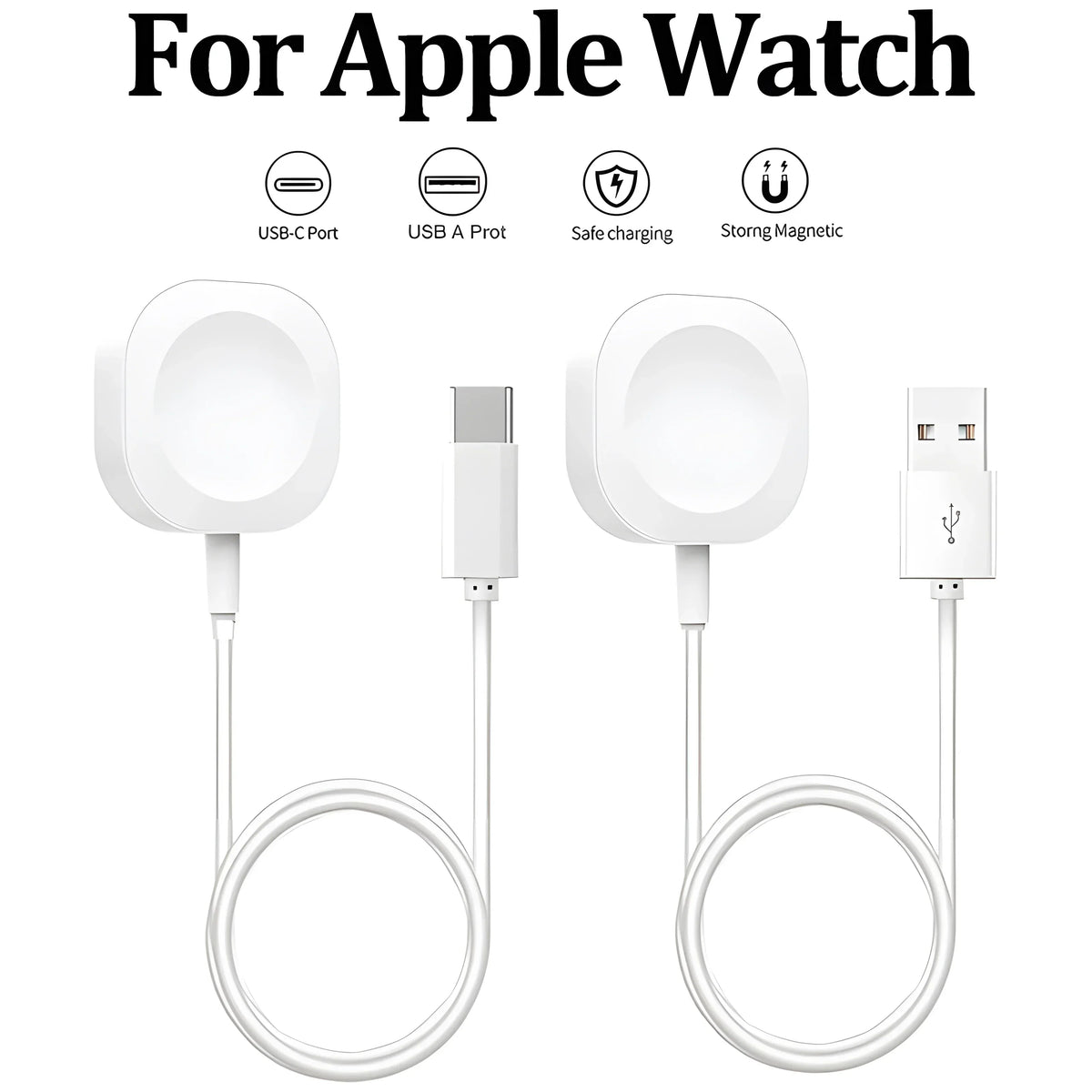 Magnetic Wireless Charger For Apple Watch Series 10 9 8 7 Ultra 2 SE fast Charging Cable Accessories For iWatch 8 7 6 5 4 3 2 1