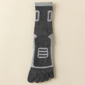 3 Pairs Fleece Toe Socks Men Autumn Winter Warm Five Finger Socks Man High Quality Cotton Sports Crew Socks Running