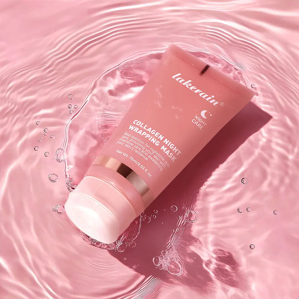 Overnight Wrapping Peel Off Facial Mask Set Hydrolyzed Collagen Night Wrapping Mask Deeply Hydrates Night Care Mask Skin Care