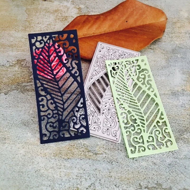 Leaf  Frame  Metal Cutting Dies Stencils Die Cut for DIY Scrapbooking Album Paper Card Embossing