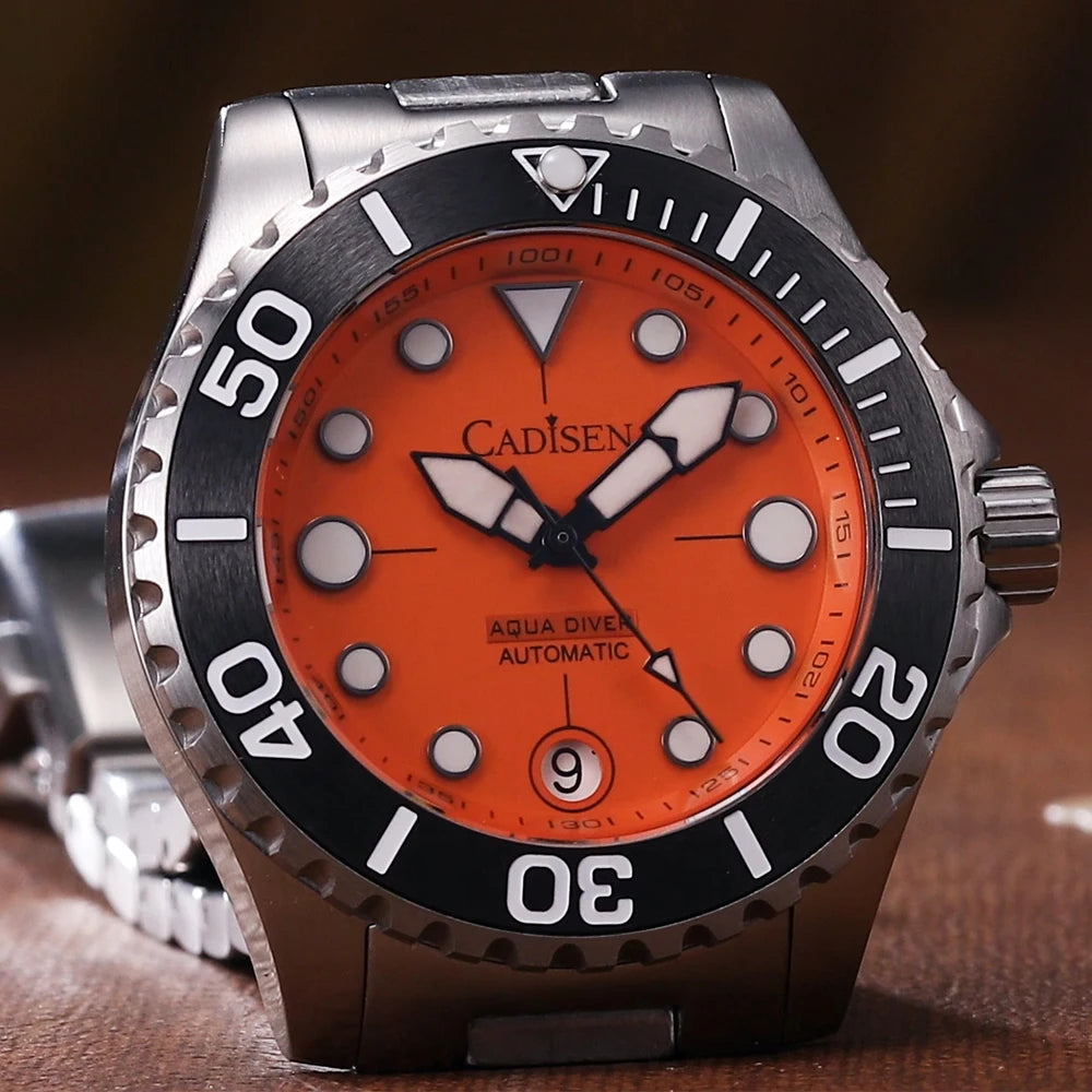 Cadisen AQUA Diver New Brand Luxury Men Watches Automatic