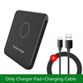 15W Wireless Charger Pad Stand Desktop Ultra-thin Mobile Phone Fast Charging Dock Station For iPhone 15 14 13 12 Samsung Xiaomi