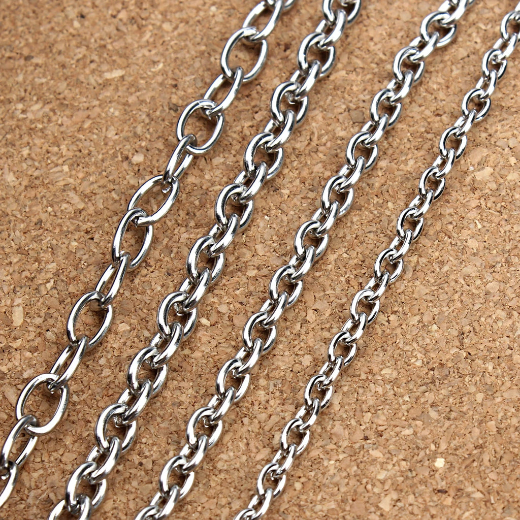 5 Yards/lot 3 4 5 6 8mm Stainless Steel