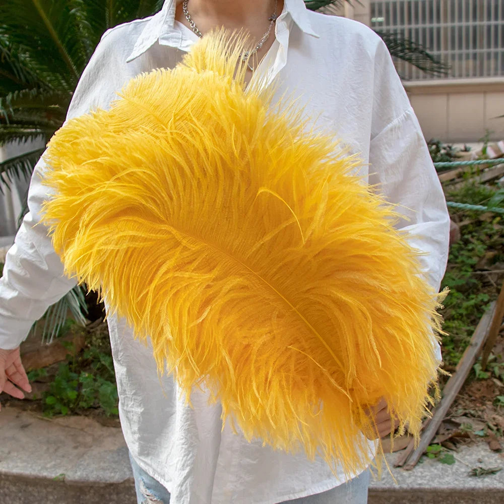 Wholesale 10PCS Natural Ostrich Feathers 15-55cm for Crafts Wedding Party Home Decor Ostrich Plumes Table Centerpiece Feather