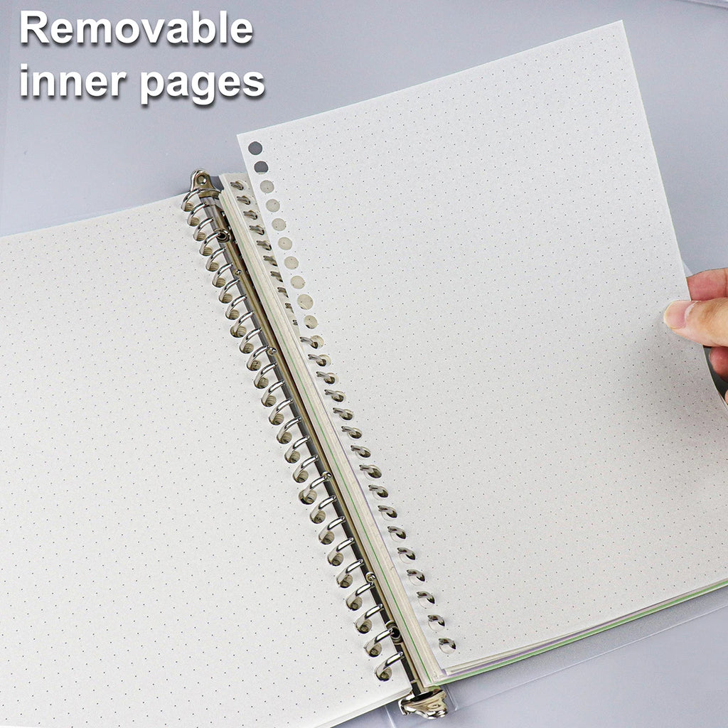 A4/B5/A5 Loose Leaf Refill Binder Notebook Blank/Line/Grid/Cornell Replacable Metal