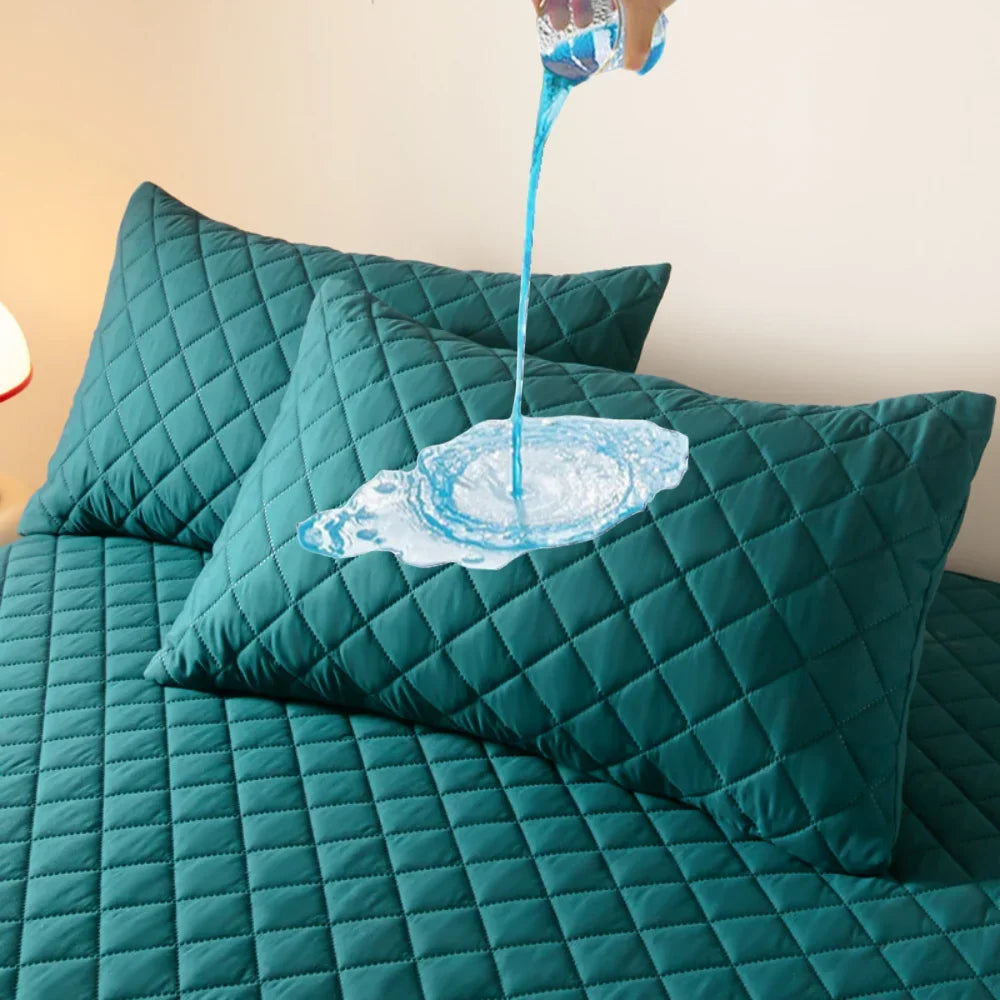 Waterproof Pillowcase, Excluding Pillows 3 Types of Jacquard 48x74cm Pillowcase for Bedroom,Pillow Cover for Home