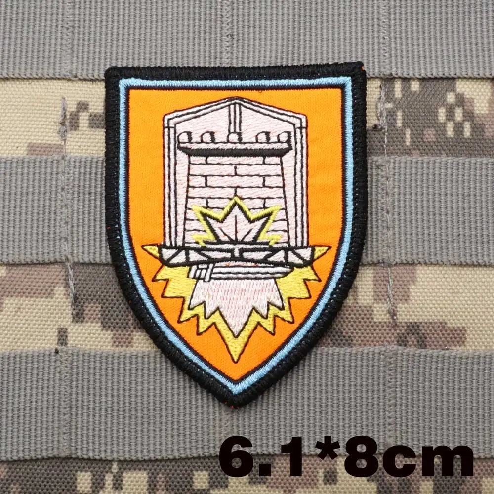 Israel Flag Embroidery Patch Hook and Loop Mlrs Army Morale Badge Israeli Language Outdoor Equipment Tactical Backpack Sticker